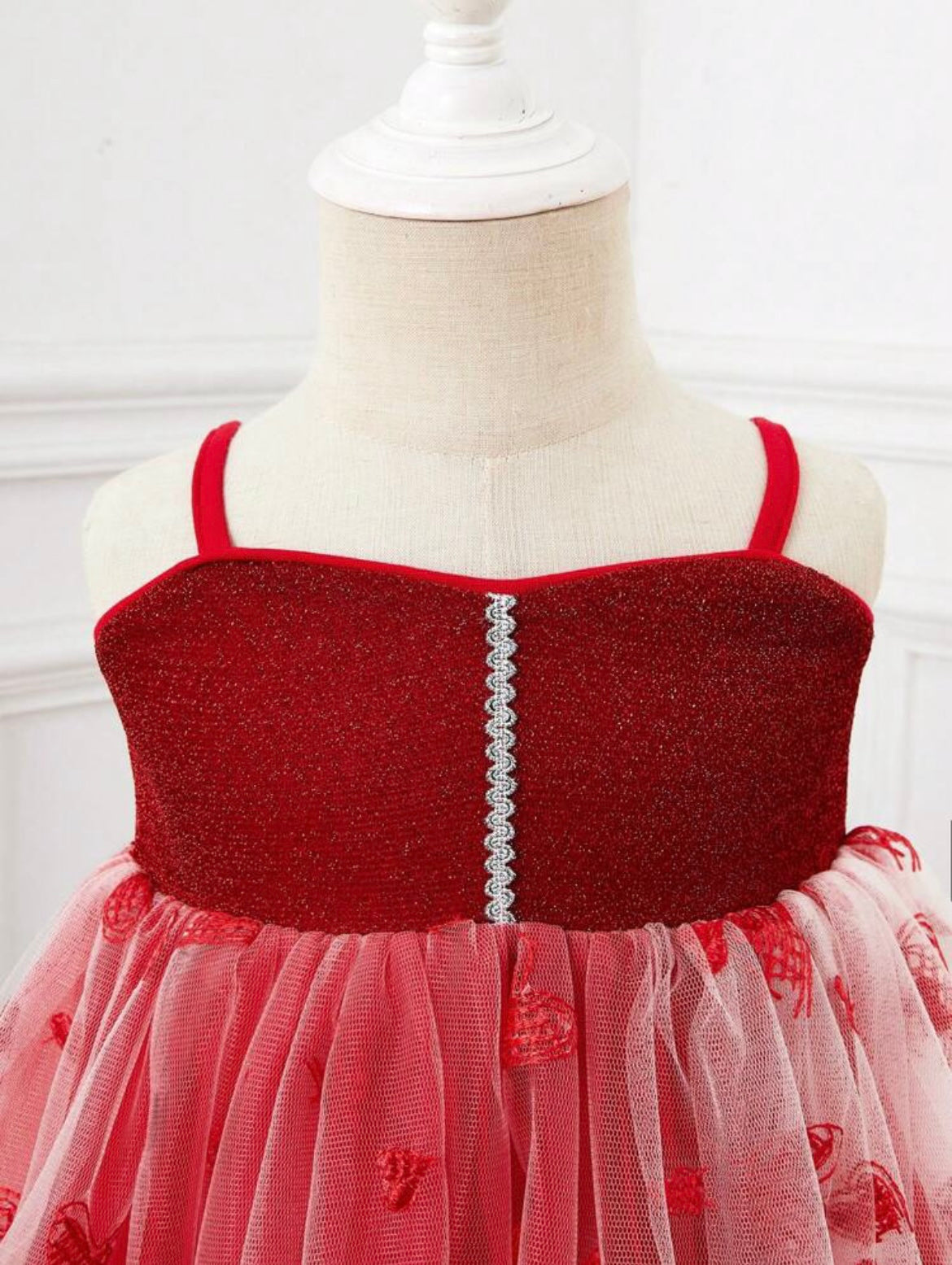 Baby Girl Mesh Splicing Sleeveless Dress