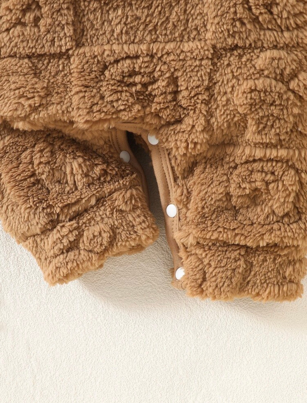 2pc Baby Footie fuzzy jumpsuit.