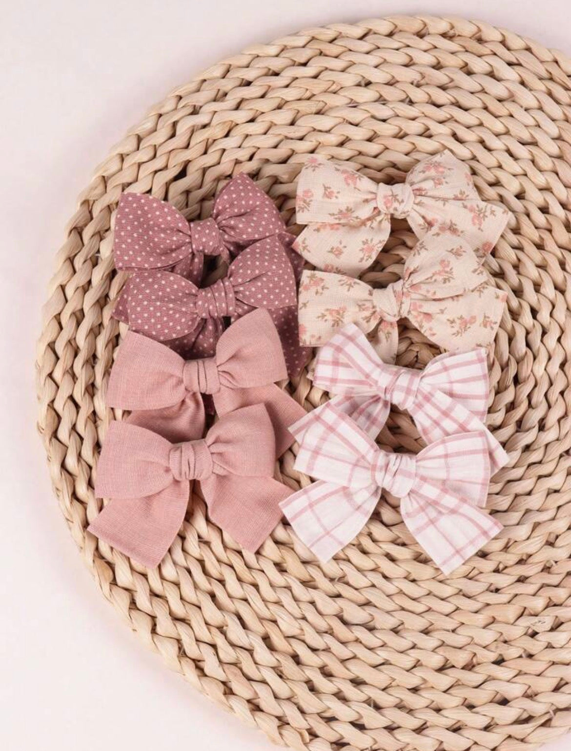 8pcs Bow Hairclips Set, Full Head Coverage, Skin-Friendly, Suitable For Daily Wear, Party