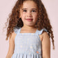 SUMWON Flutter Sleeve Tiered Summer Dress.