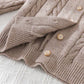 Baby Girl Solid Color Peter Pan Collar Long Sleeve Cardigan Autumn Winter Sweater ( Delivery By Oct 10)