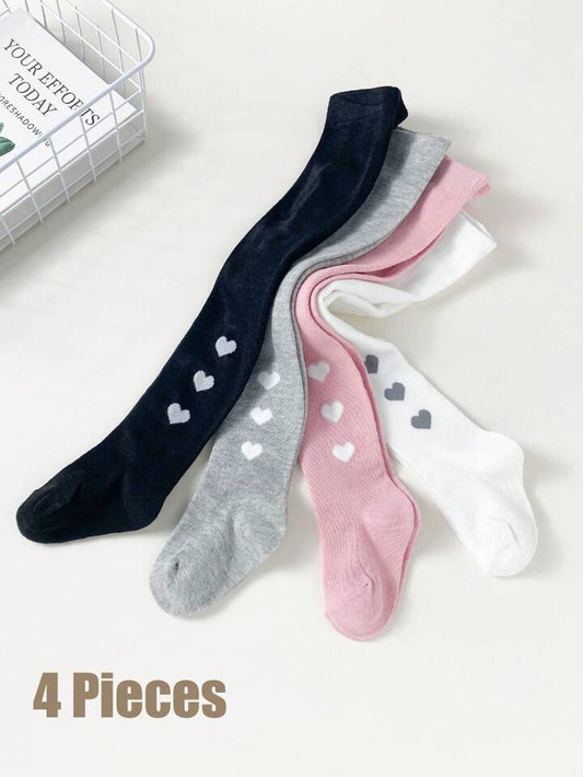 Single Piece Children's Baby Girl's Toddler Solid Tights