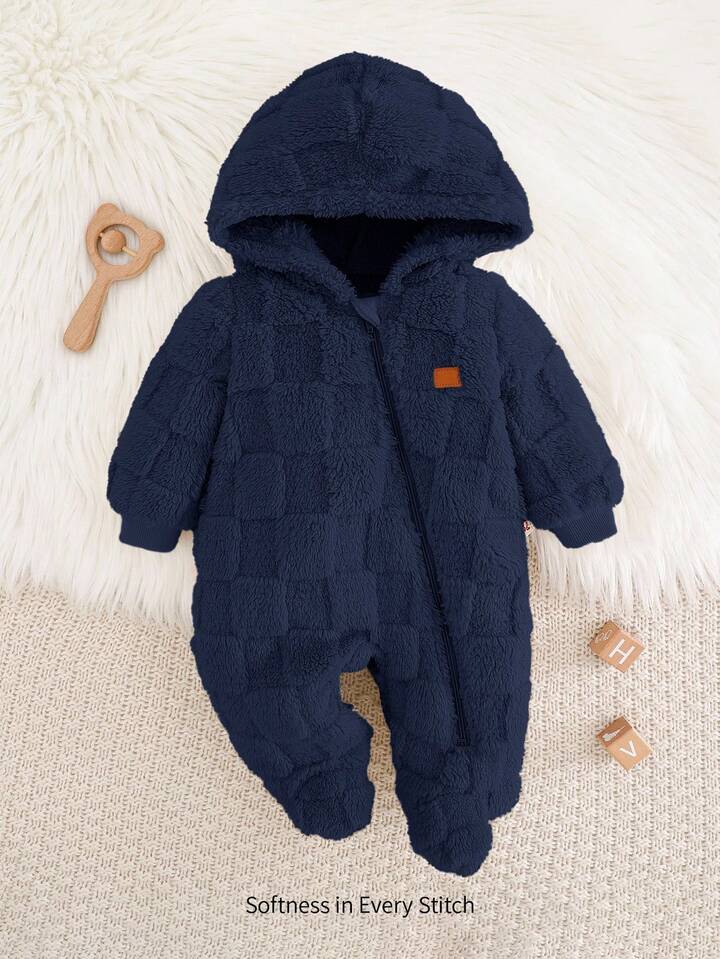 Baby Hooded Jumpsuit Romper