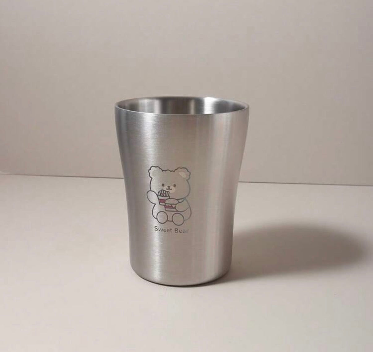 100ml/300ml Stainless Steel 304 Double Wall Water/ Milk Cup With Cartoon Bear, Tiger, Dinosaur Design. (Delivery by 1st July)