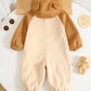 Boy/Girl Hooded Jumpsuit, Suitable For Autumn/Winter Wear, Indoor And Outdoor.