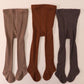 3 Pairs Girls' Solid Color Leggings, Vertical Striped Tights, Simple Versatile Children's Pantyhose, Elastic & Comfortable.