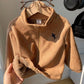 Baby Boys Suede Thermal Lined Stand Collar Zip Up Jacket.