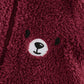 Cartoon Bear Pattern Ear Hooded Thick Jumpsuit. (Delivery By 14th October)