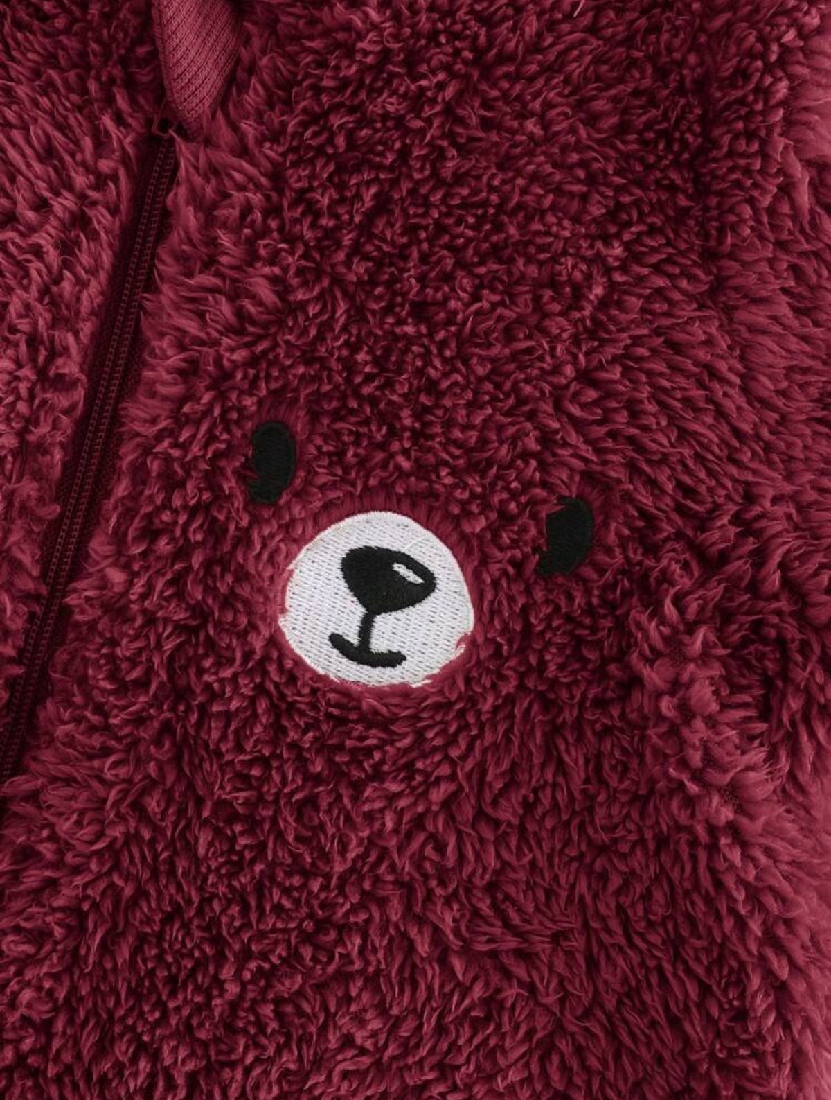 Cartoon Bear Pattern Ear Hooded Thick Jumpsuit. (Delivery By 14th October)