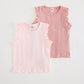 Casual Round Neck Ruffle Trim Sleeveless Top (set of 2 )