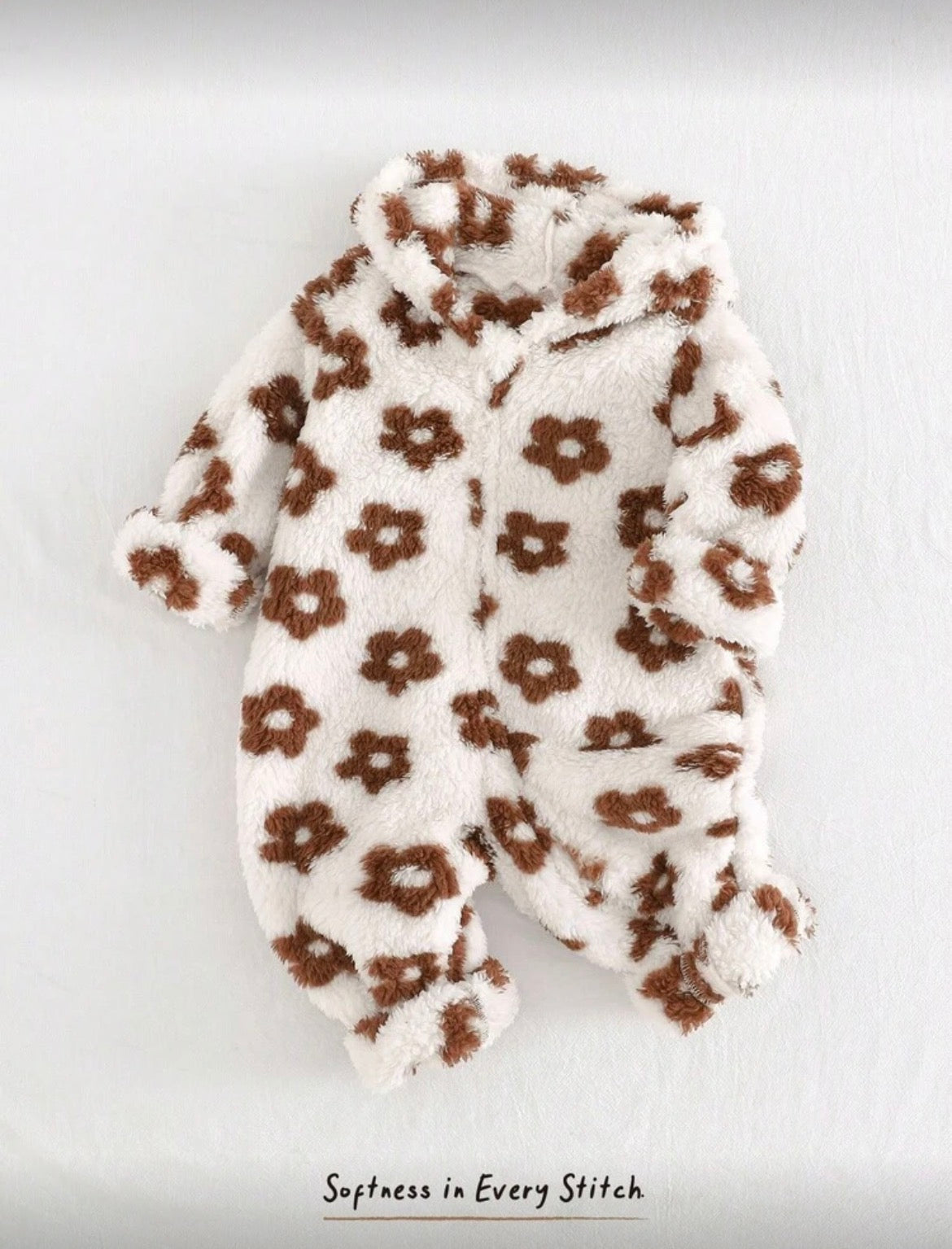 Baby Boy/Girl Leopard Hoodie Jumpsuit
