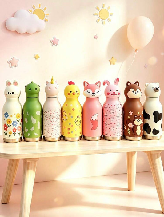 High-End Animal Series Stainless Steel Vacuum Insulated Water Bottle, 450ml Large Capacity Tumbler With Straw.            (Delivery by 1st August) (Copy)