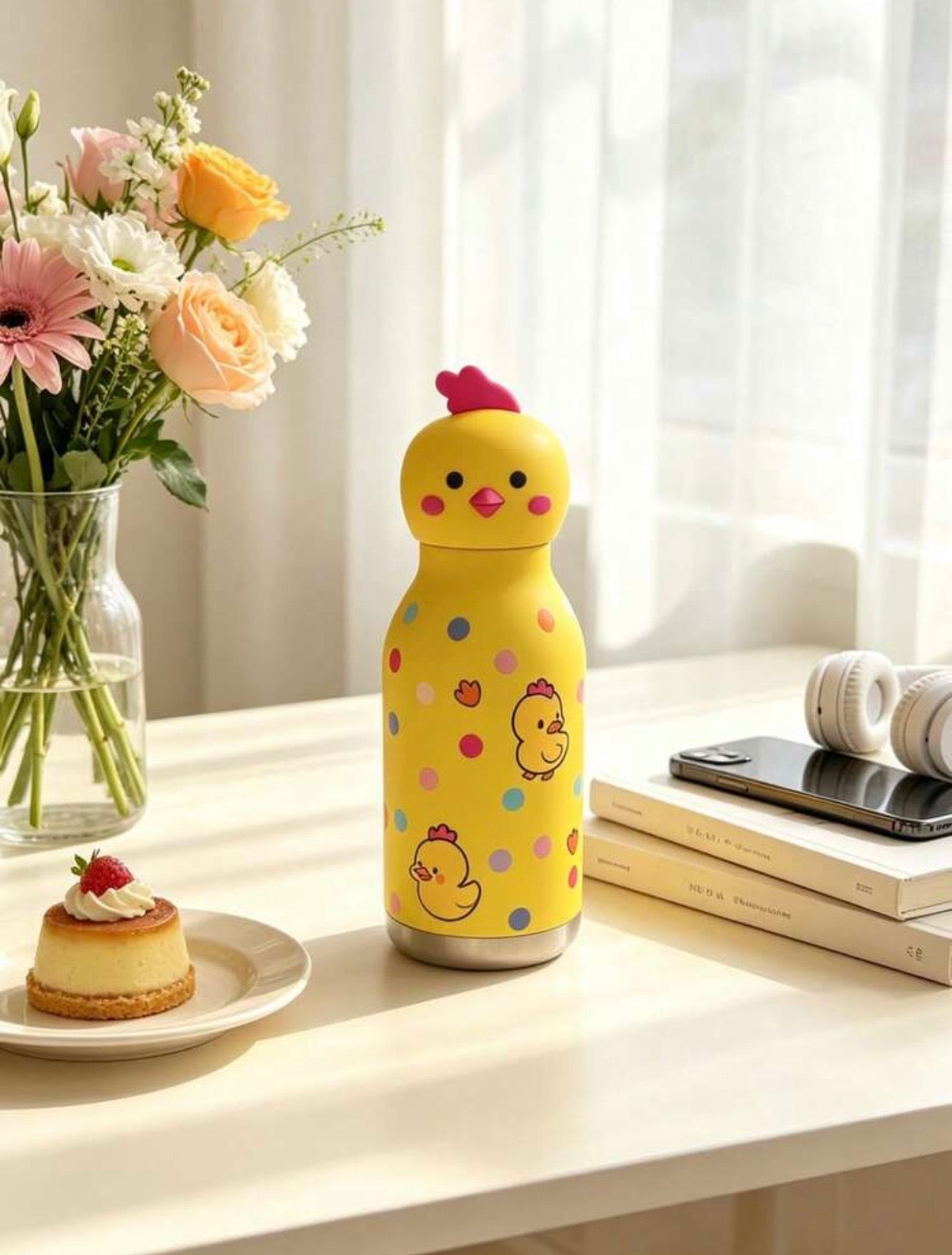 High-End Animal Series Stainless Steel Vacuum Insulated Water Bottle, 450ml Large Capacity Tumbler With Straw.            (Delivery by 1st August) (Copy)