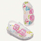 Transparent Love Cute Girl Soft Sole Princess Style Baby Children Flat Sandals.