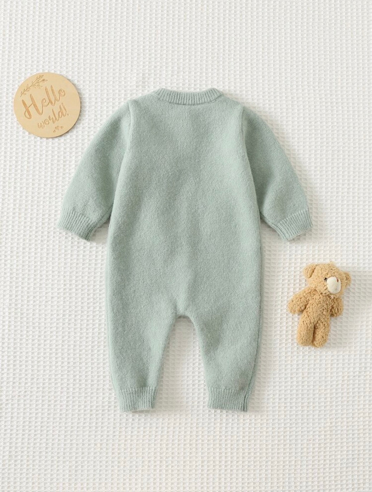 3D Plush Cartoon Pattern Cute Casual Sweater Romper.