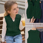 Young Girl Vintage Cable Knit Fashion Versatile Vest.