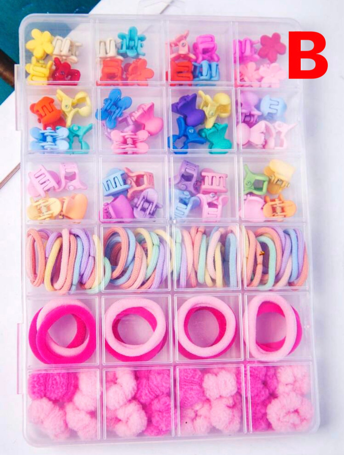 120Pc Random Color Hair Accessory Set