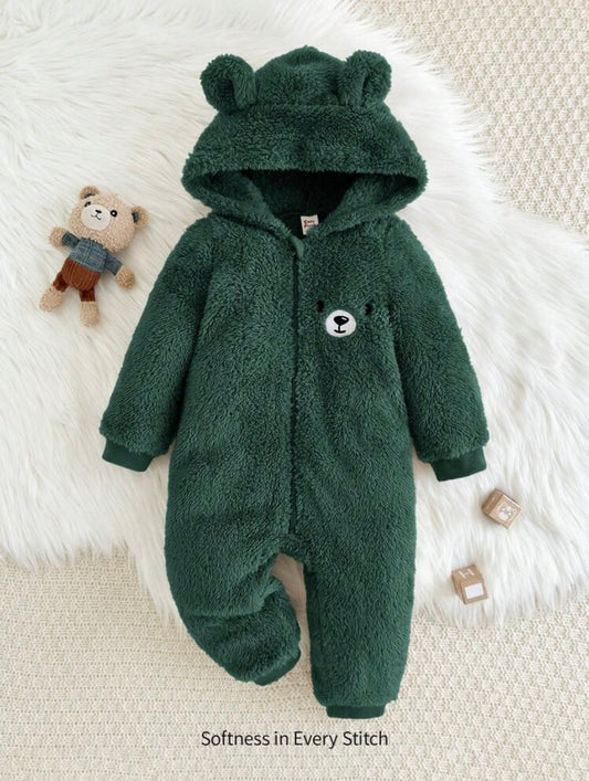 Baby Girl/ Boy Hooded Jumpsuit