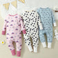 Baby Girl Snug Fit Polka Dot & Floran Printed Jumpsuit.