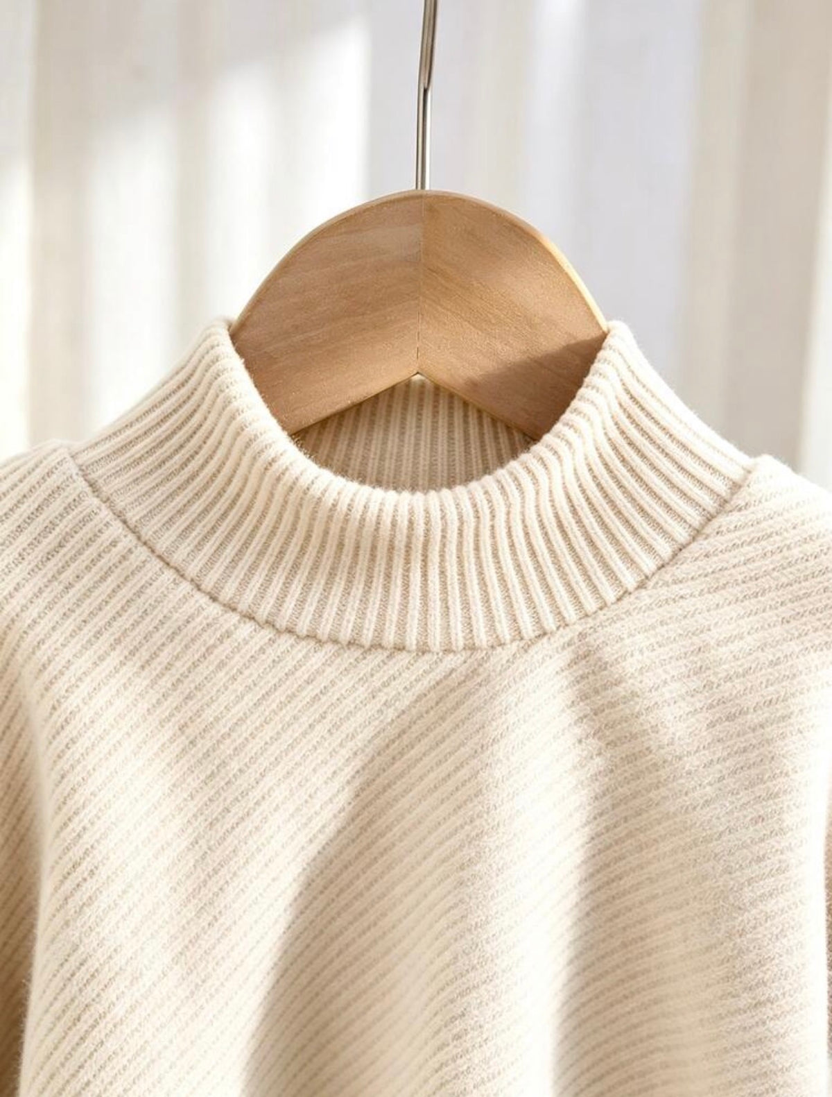 Casual T-Shirt Set, High Neck , Long Sleeve T-Shirt Top Paired With Leg Opening Flared Pants