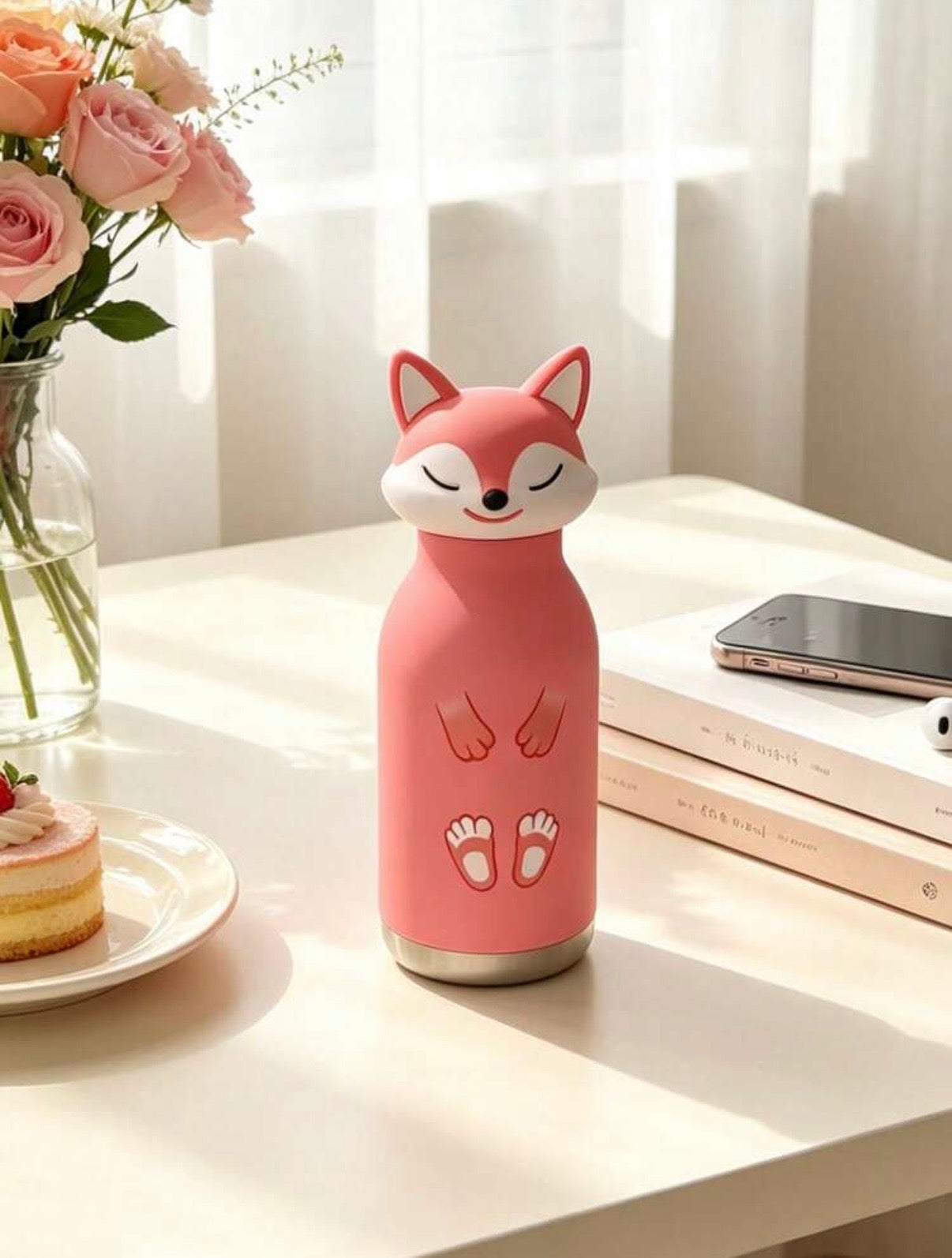 High-End Animal Series Stainless Steel Vacuum Insulated Water Bottle, 450ml Large Capacity Tumbler With Straw.            (Delivery by 1st August) (Copy)