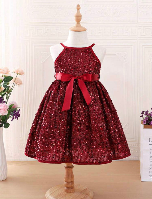 Young Girl Sequin Cami Dress