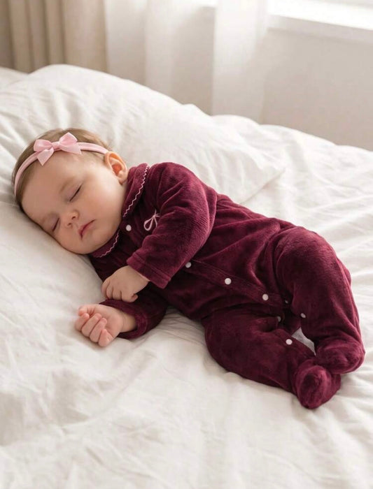 Fleece Footed Romper.( Delivery by 19th October)