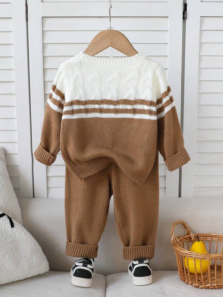 2 Pc Baby Boy Sweater Set.