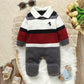 Long Sleeve Sweater Bodysuit, Multiple Snap Buttons At Crotch For Easy Diaper Changes.