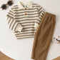 2pcs Winter Top & Elastic Pants.