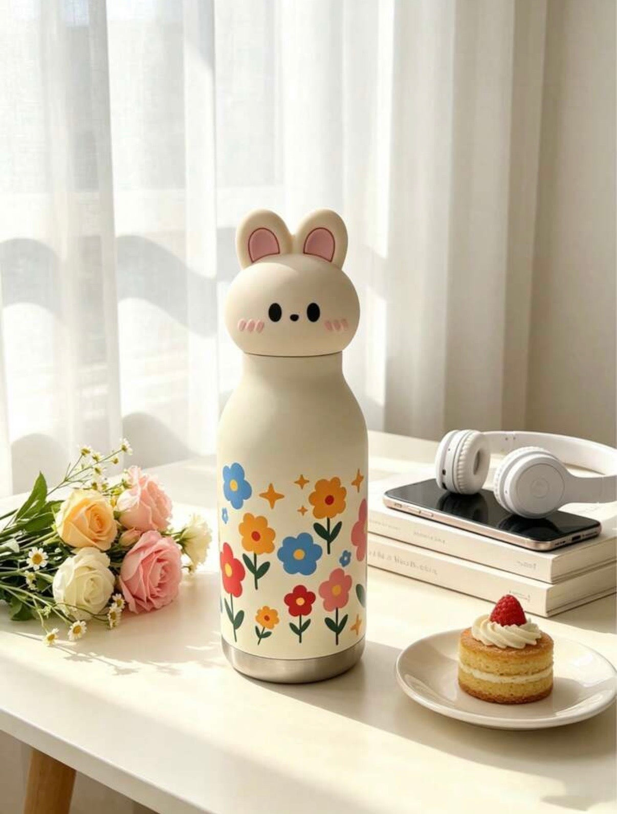 High-End Animal Series Stainless Steel Vacuum Insulated Water Bottle, 450ml Large Capacity Tumbler With Straw.            (Delivery by 1st August) (Copy)