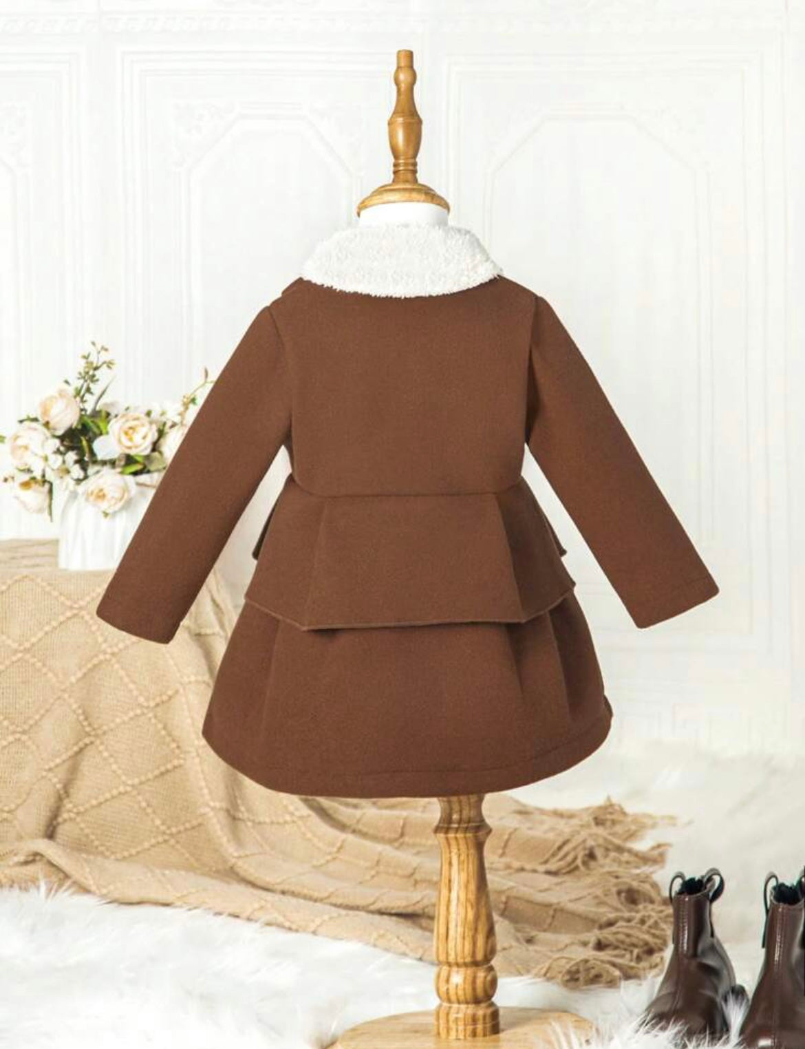 Baby Girl Double Breasted Overcoat