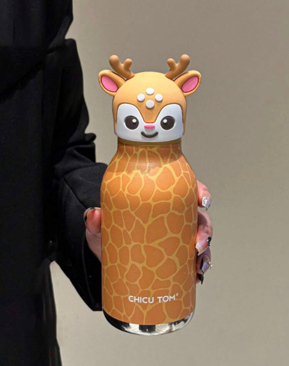High-End Animal Series Stainless Steel Vacuum Insulated Water Bottle, 16.23oz Large Capacity Tumbler With Straw.            (Delivery by 1st July)