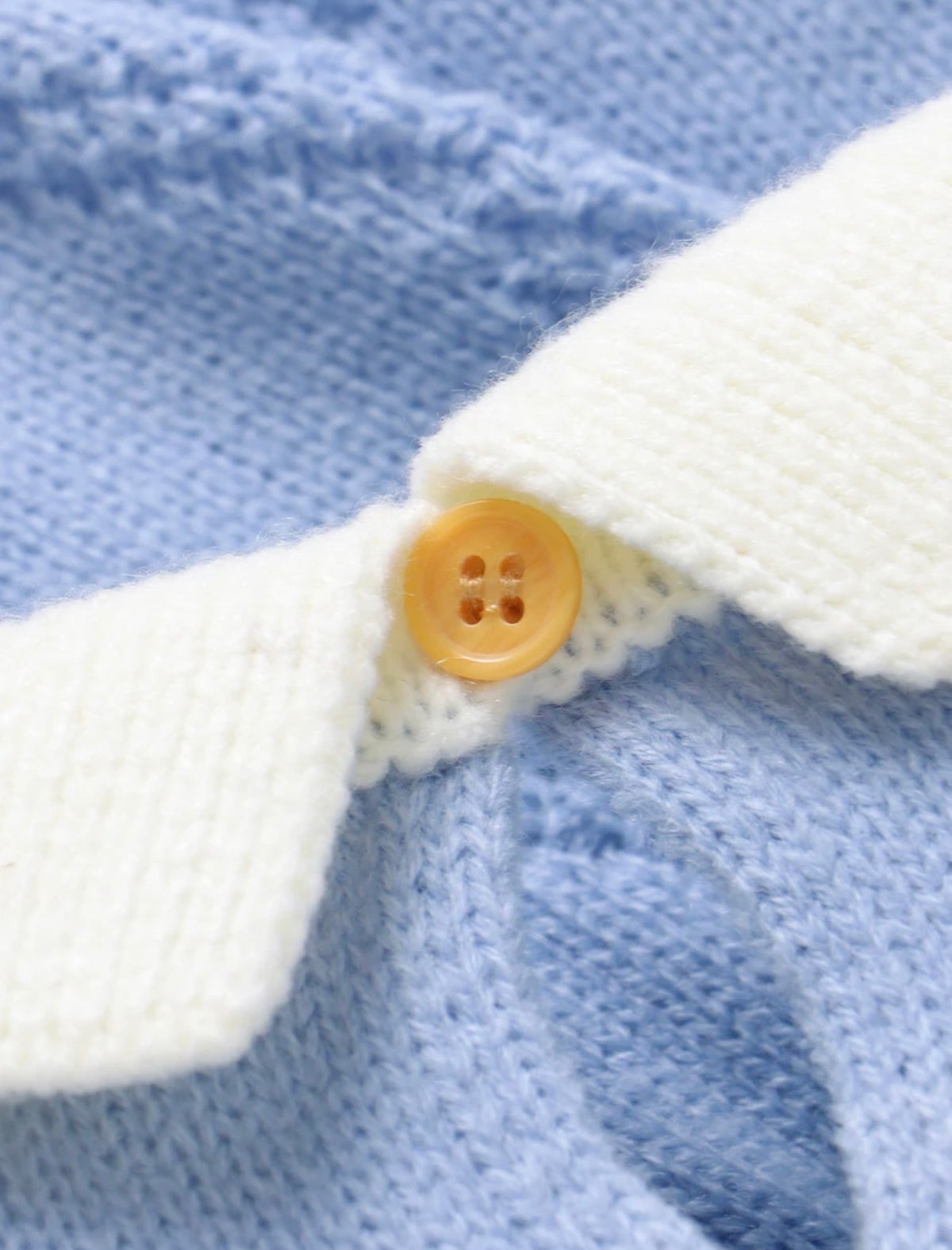 Baby Boy 3 Pc Contrast Collar Knit Jumpsuit & Hat & Blanket. ( delivery by 15th October)