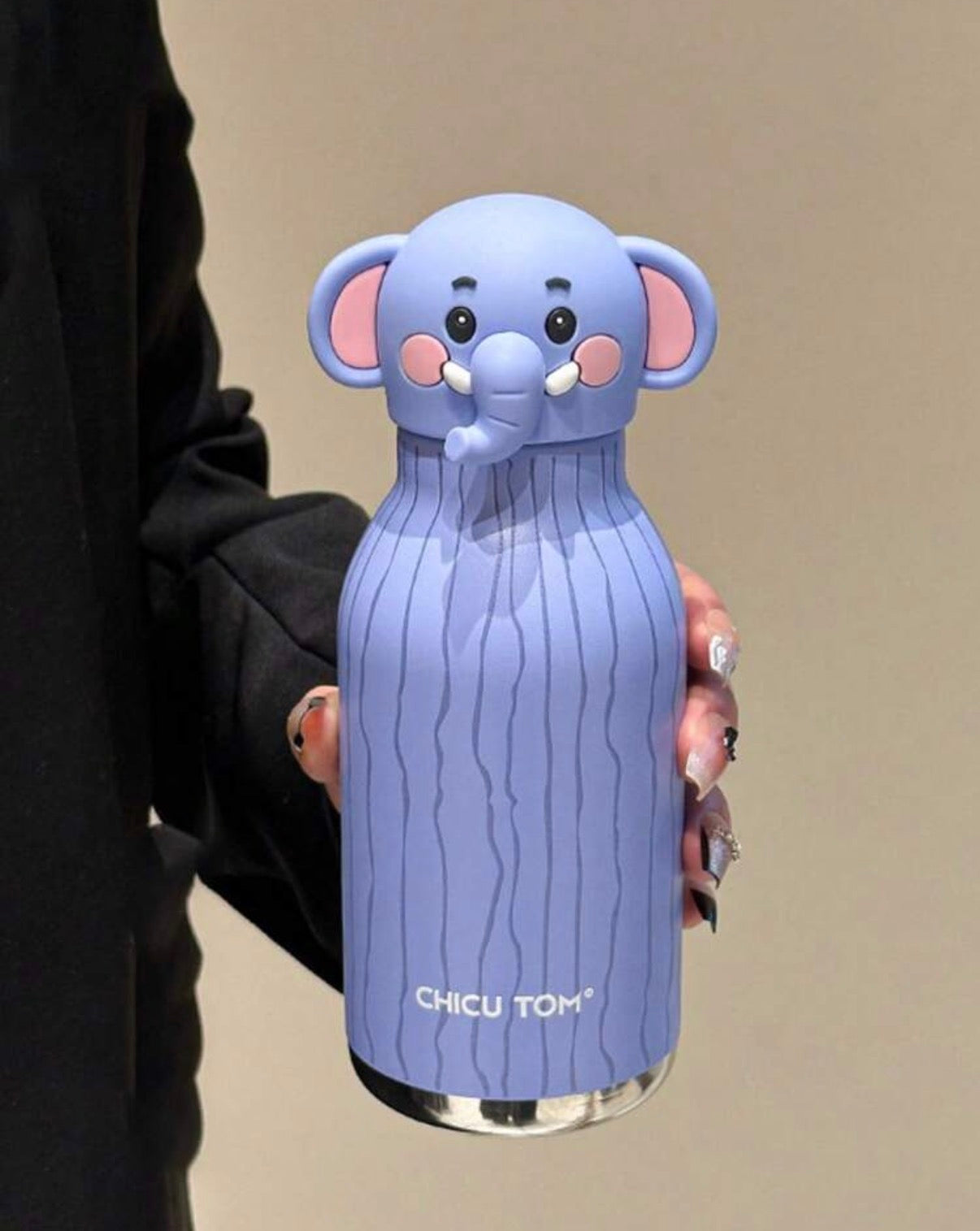 High-End Animal Series Stainless Steel Vacuum Insulated Water Bottle, 16.23oz Large Capacity Tumbler With Straw.            (Delivery by 1st July)