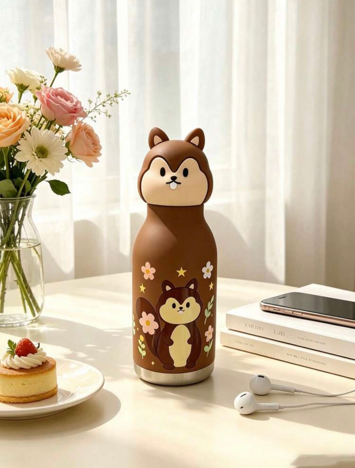 High-End Animal Series Stainless Steel Vacuum Insulated Water Bottle, 450ml Large Capacity Tumbler With Straw.            (Delivery by 1st August) (Copy)