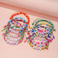 Girls Letter Beads Bracelet With Adjustable Length