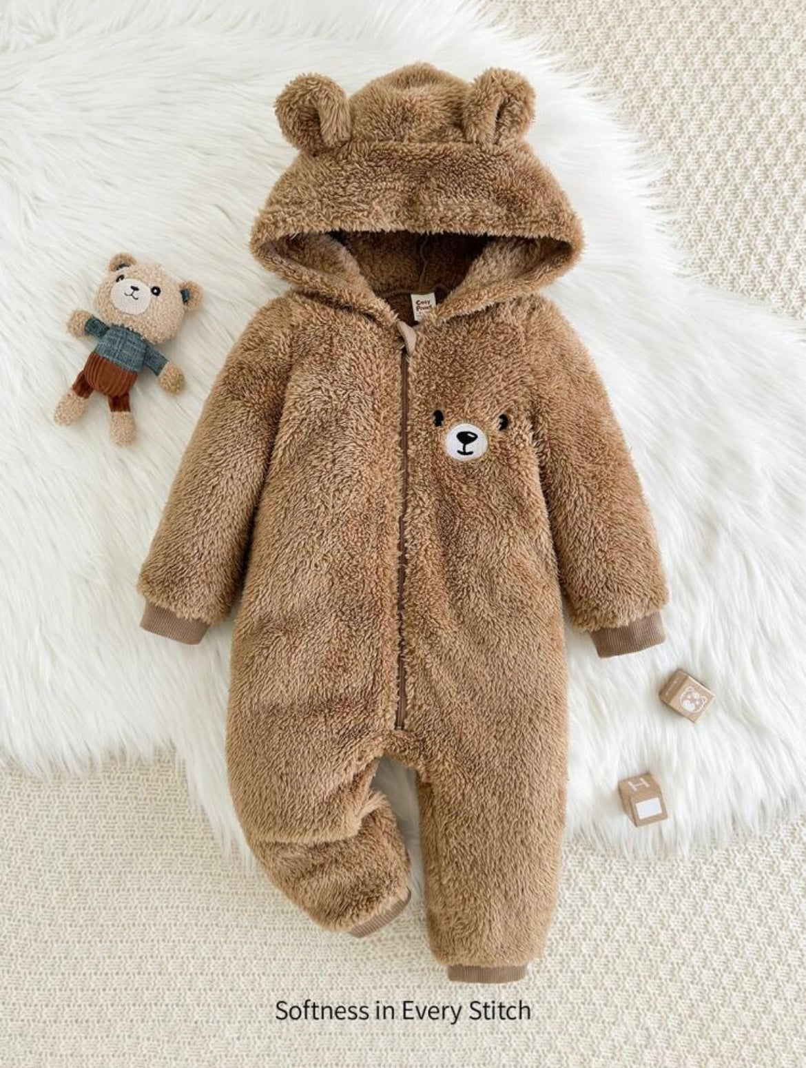 Baby Girl/ Boy Hooded Jumpsuit