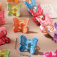 10 pcs Sweet Colorful Gradient Snowflake Dot Butterfly Hair Claw Clips.
