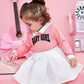 Baby Girl Winter Letter Graphic 2 In 1 Dress