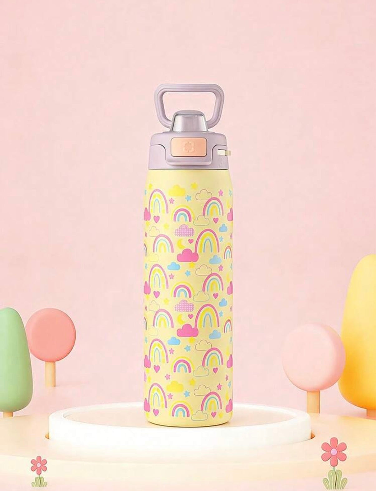 22oz (650 ml) Portable Insulated Tumbler, 2-In-1 Lid Water Bottle, Unisex Insulated Water Bottle.