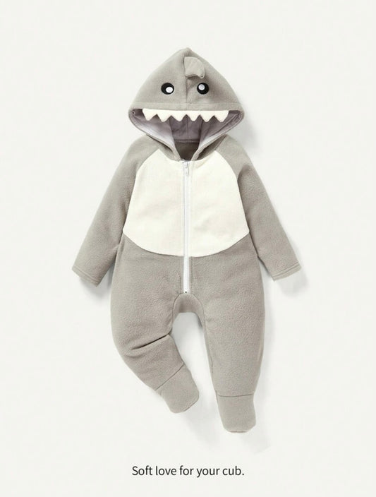 Baby Boy/Girl Hooded Jumpsuit