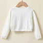 Knitted Cotton Cardigan For Girls.