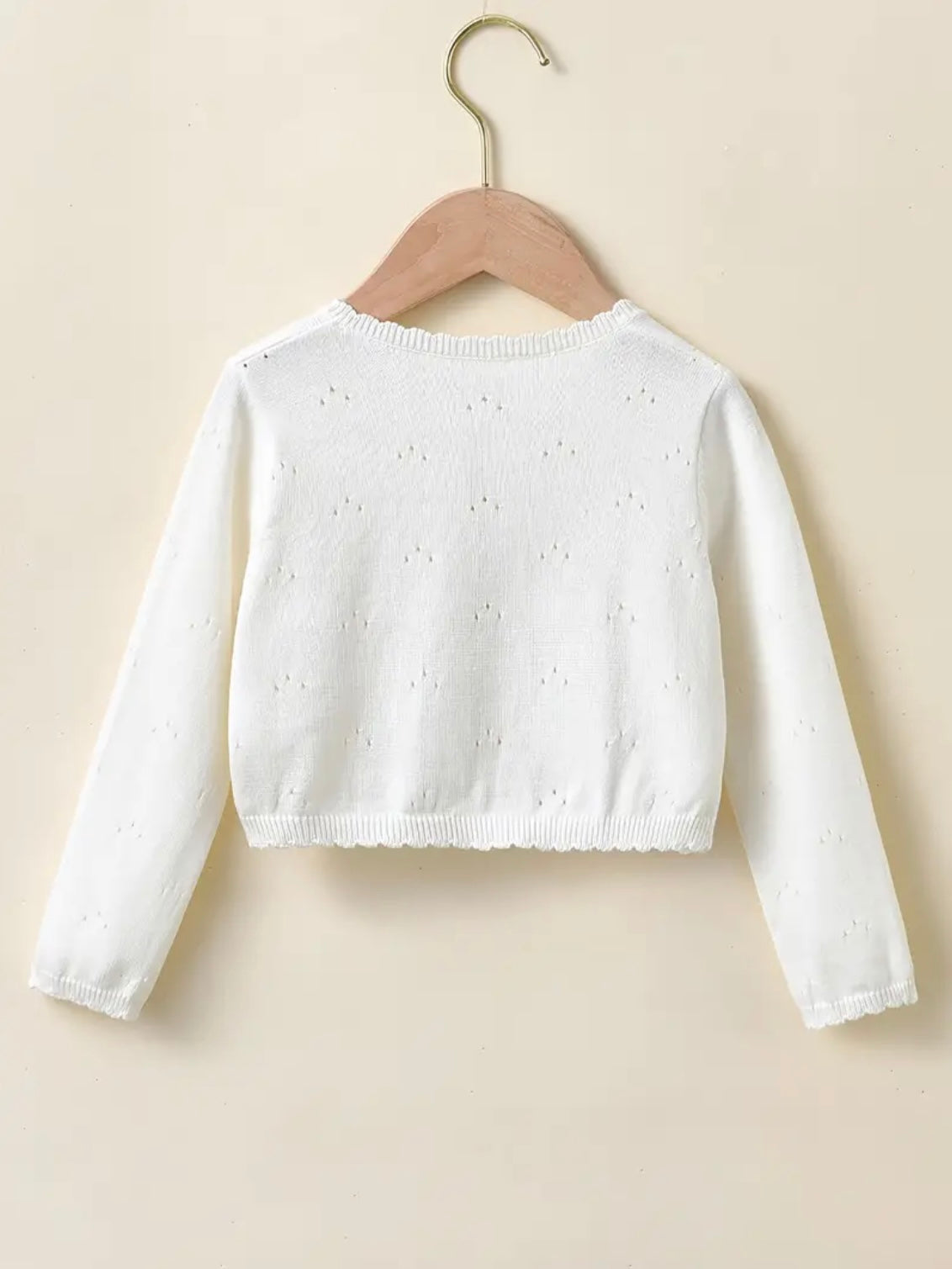 Knitted Cotton Cardigan For Girls.