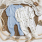 2pcs Newborn Baby Girl/Boy Soft Knit Crew Neck Long Sleeve Jumpsuit Set for Fall /Winter