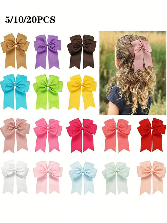 5 Pc Swallow Tail Long Streamer Hair Clips