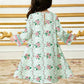 Green Floral Baby Girl Jalabiya Dress.