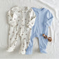 2pcs Newborn Baby Girl/Boy Soft Knit Crew Neck Long Sleeve Jumpsuit Set for Fall /Winter
