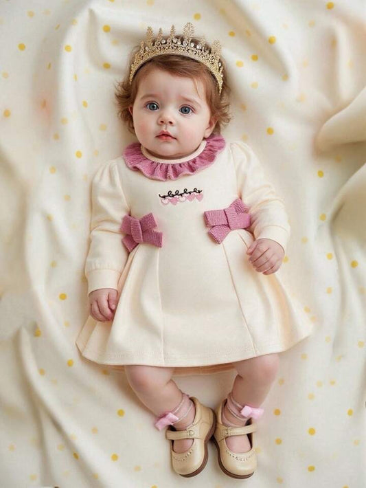 Baby Girl Princess Dress, Long Sleeve Dress