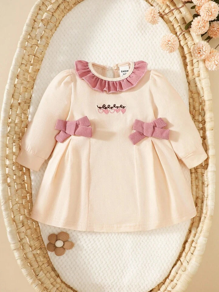 Baby Girl Princess Dress, Long Sleeve Dress